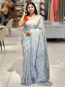 Digital Printed Semi Tussar Saree | RMP108