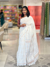 Copper Zeri Weaving Bhagalpuri Linen Saree | RP720