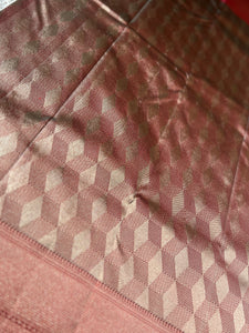 Geometric Patterned Kanchipuram Saree | OM182