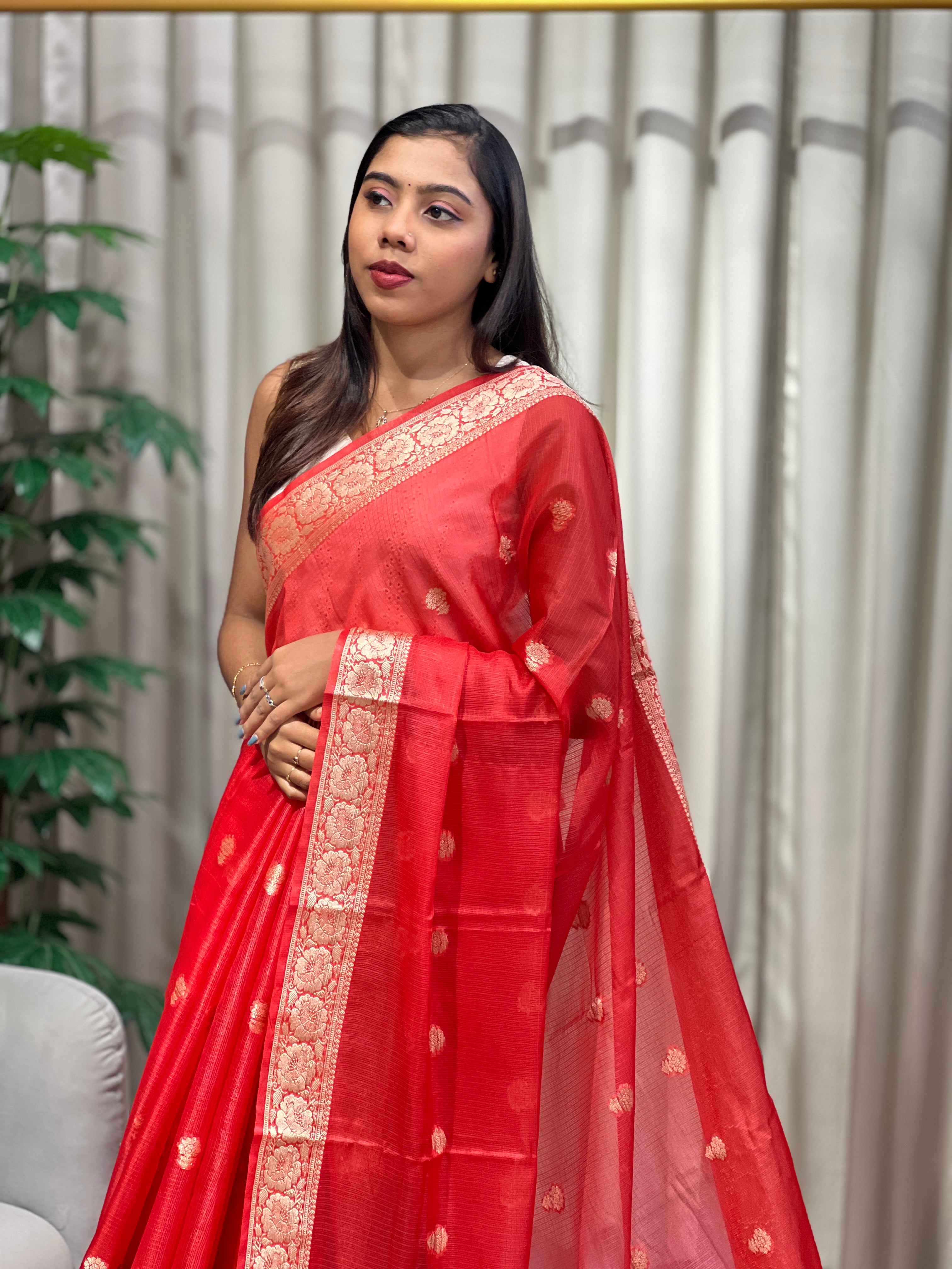 Zari Woven Kota Saree | RK324