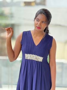 A-Line Patterned Georgette Kurta | NAI120