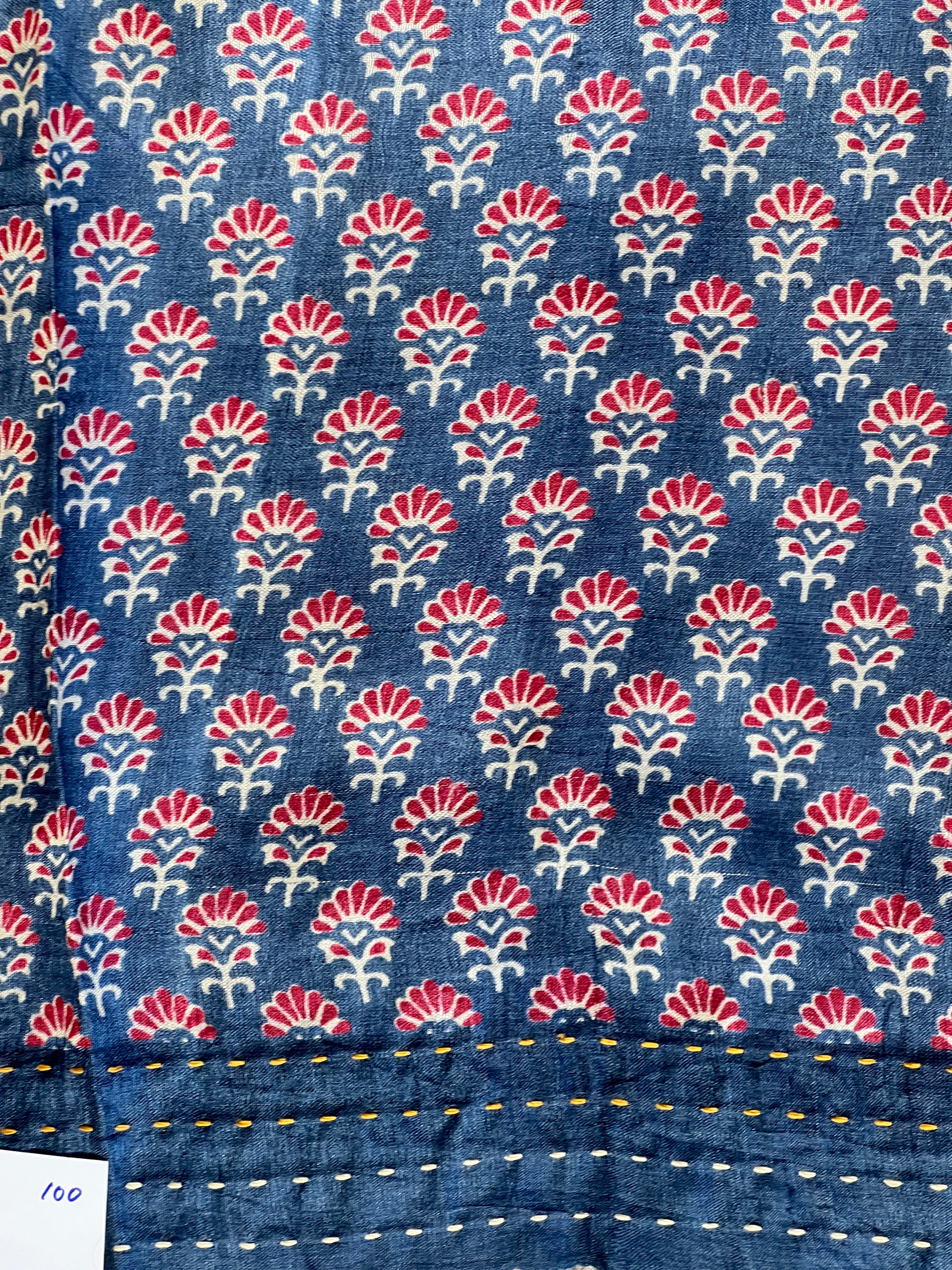 Kantha & Madhubani Detailed Pure Tussar Saree | RGD761