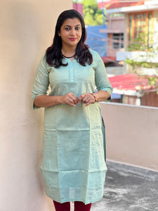 Tissue Weaving Pattern Tissue Cotton Kurta | SV224