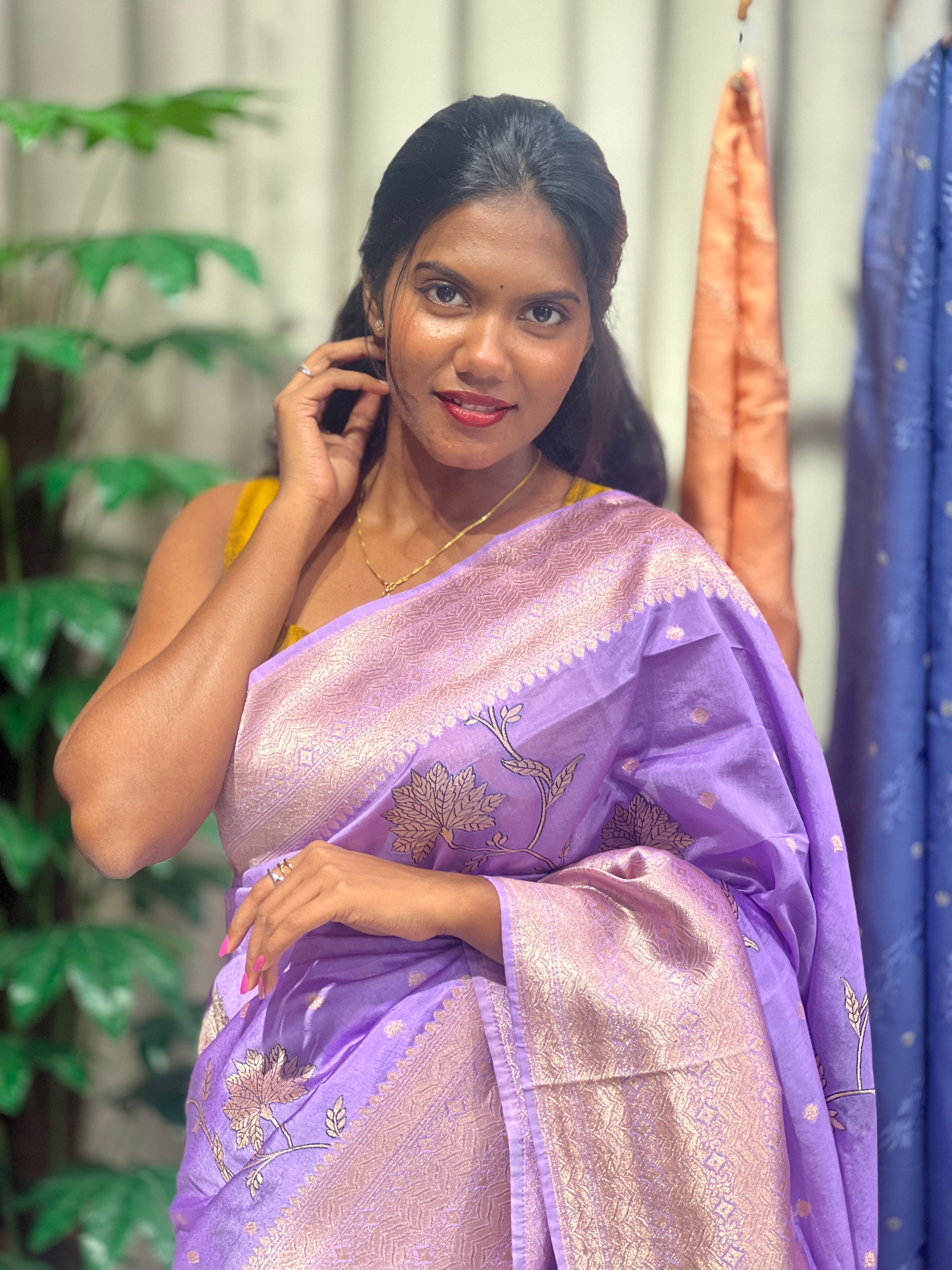 Banarasi Weaved Semi Tussar Saree | NN507