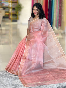 Hand Woven Tissue Organza Saree |RGD290