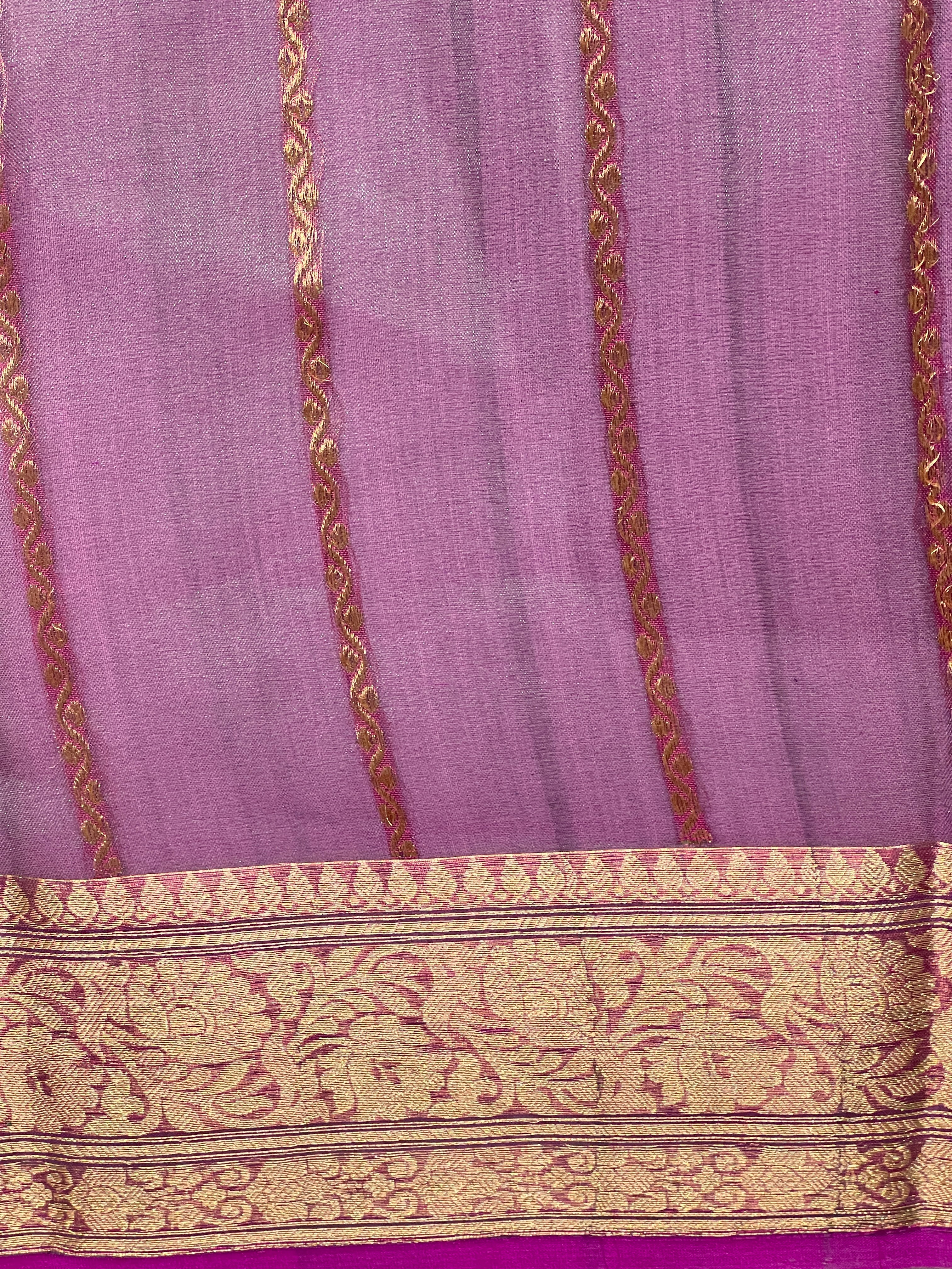 Traditional Banarasi Woven Kora Organza Saree | NO159