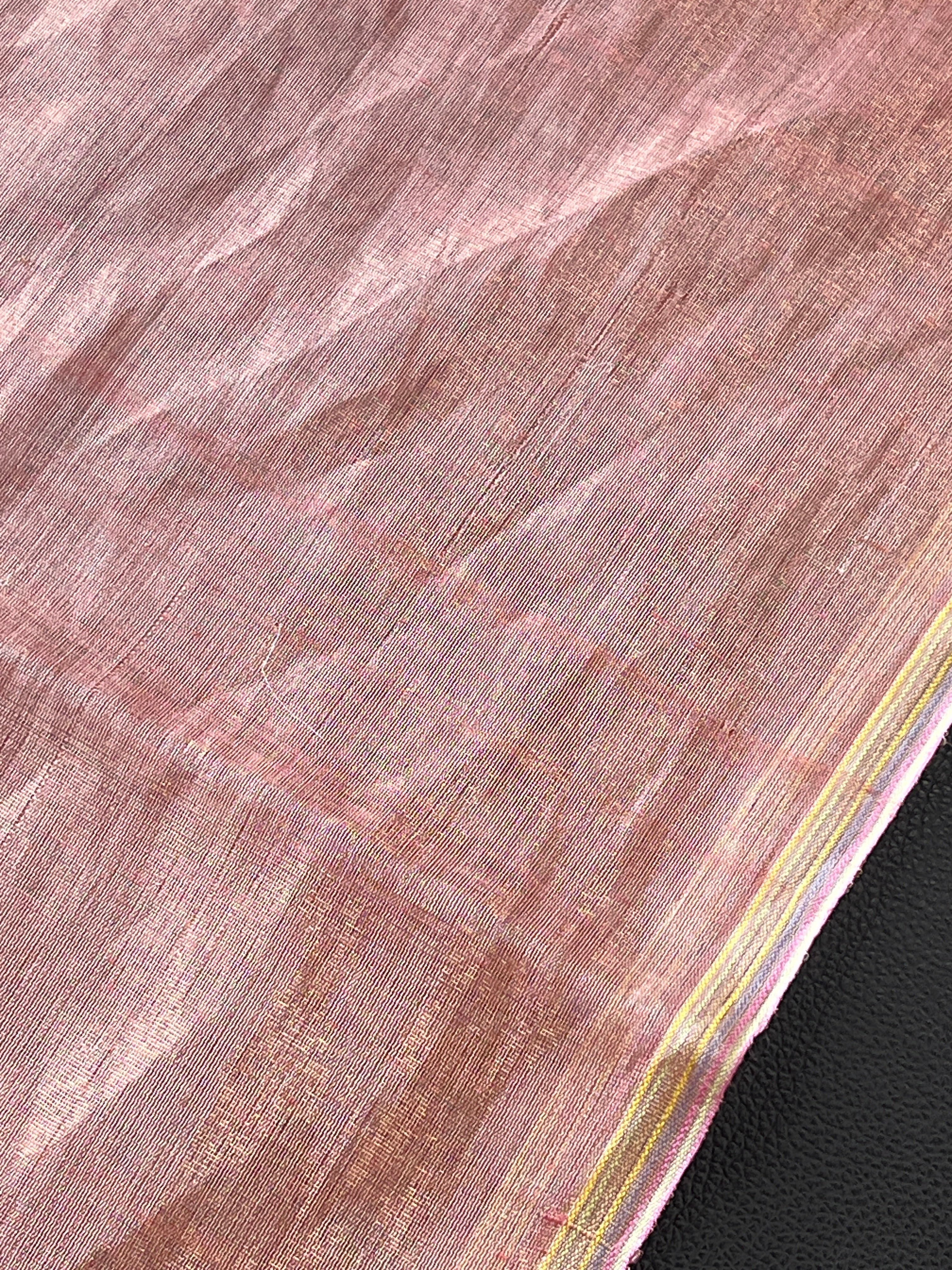 Hand Woven Floral Tussar Saree | RGD291