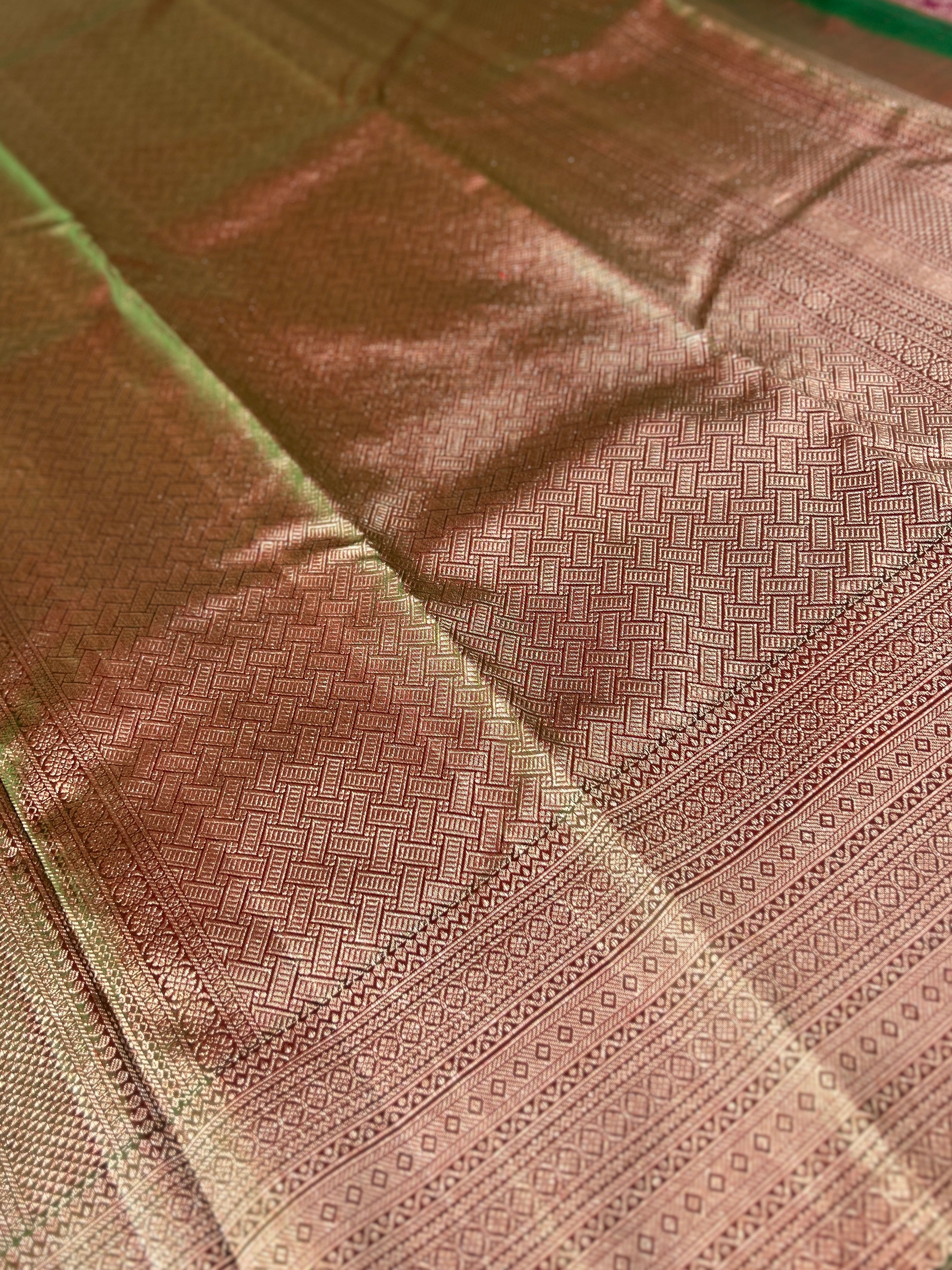 Honey Comb Design Kanchipuram Saree | OM181