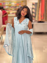 Embroidery Detailed Pure Chinon Kurta Set | BR104