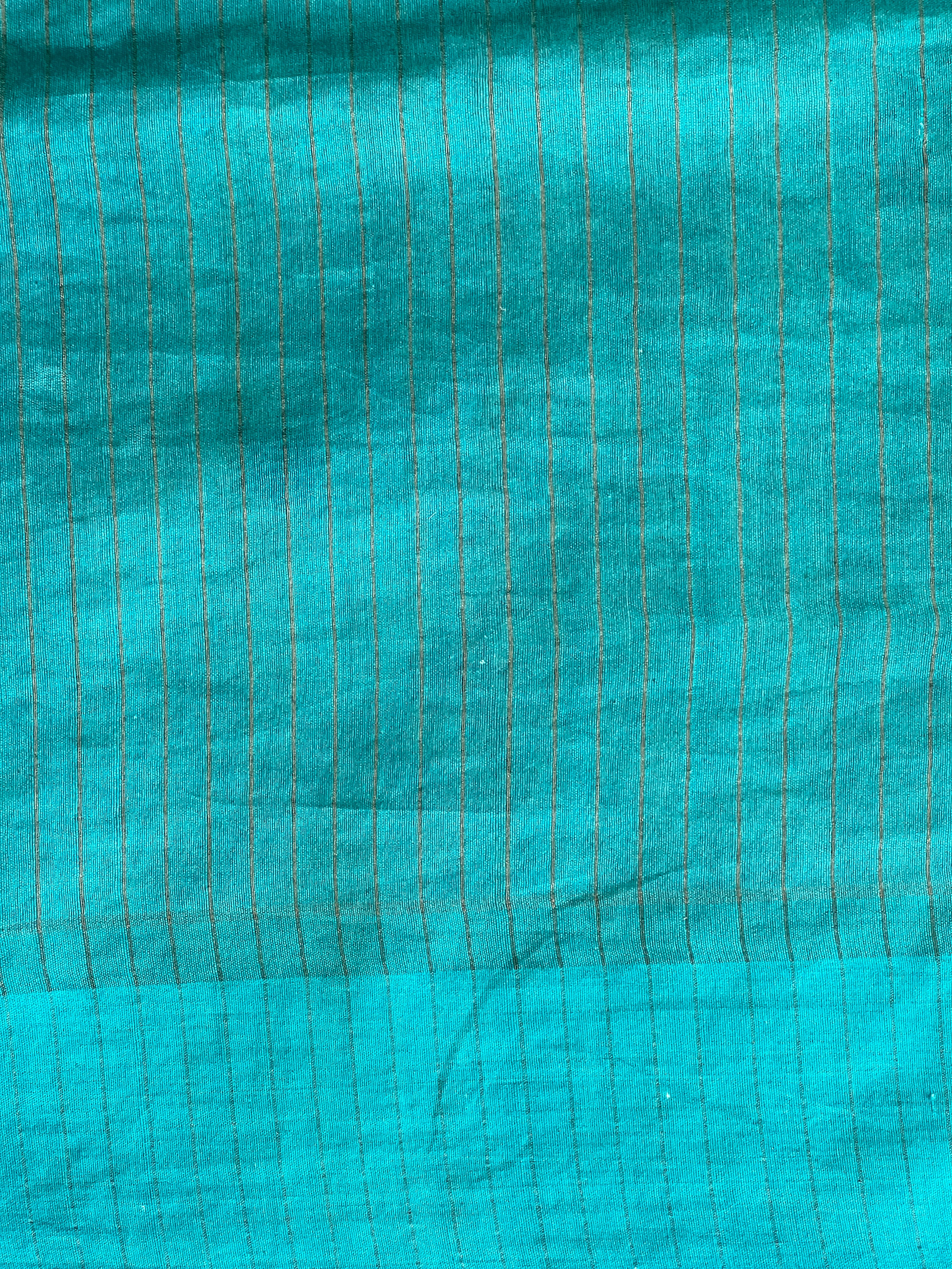 Print With Metal Petal Detailed Tussar Organza Saree | RGD763