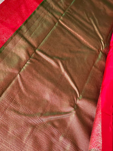 Pencil Zari Woven Kanchipuram Saree | OM178