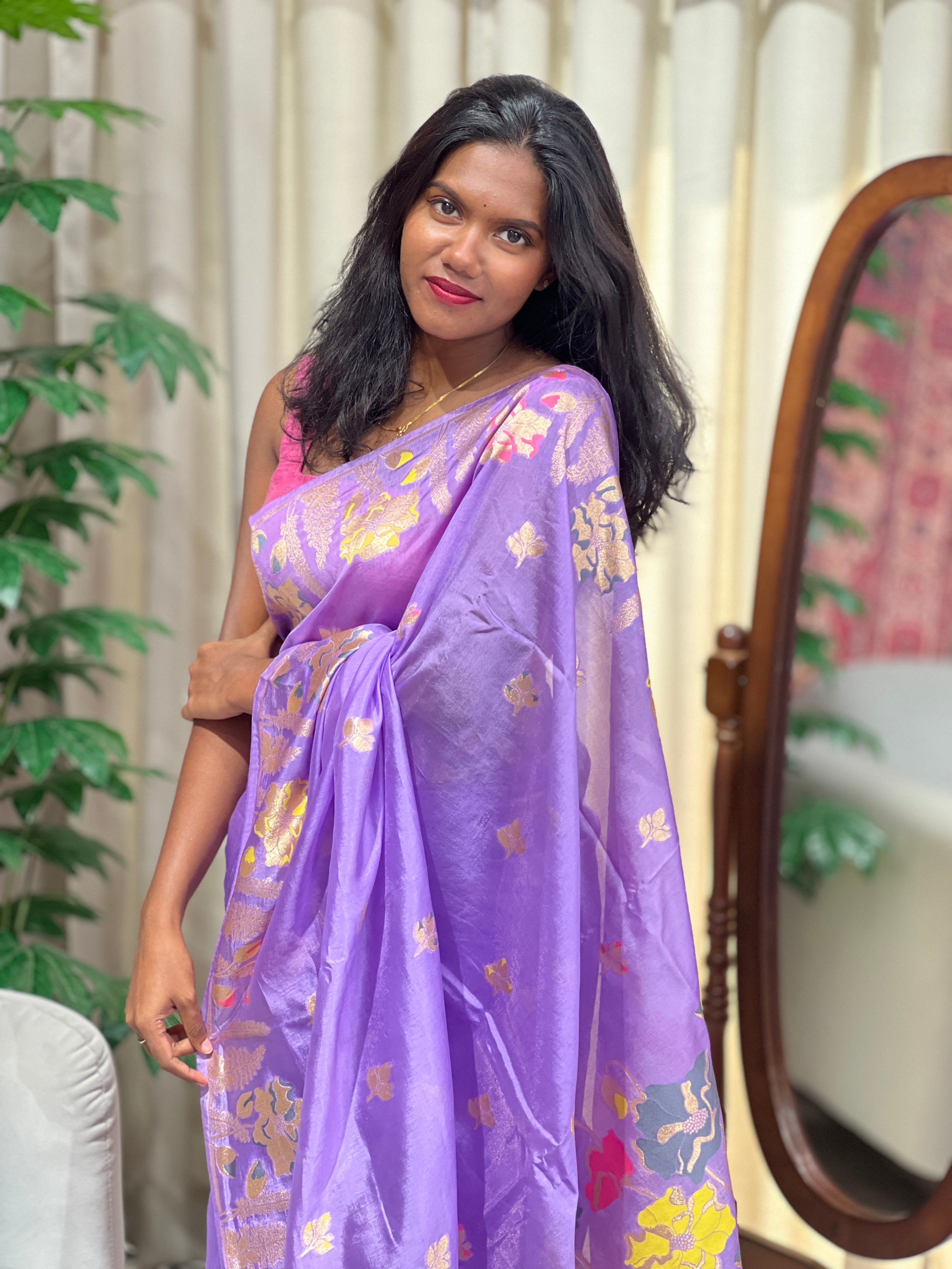 Banarasi Woven Semi Silk Saree | NN480