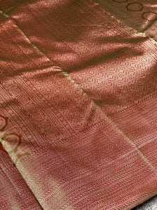 Pencil Zari Woven Kanchipuram Saree | OM178