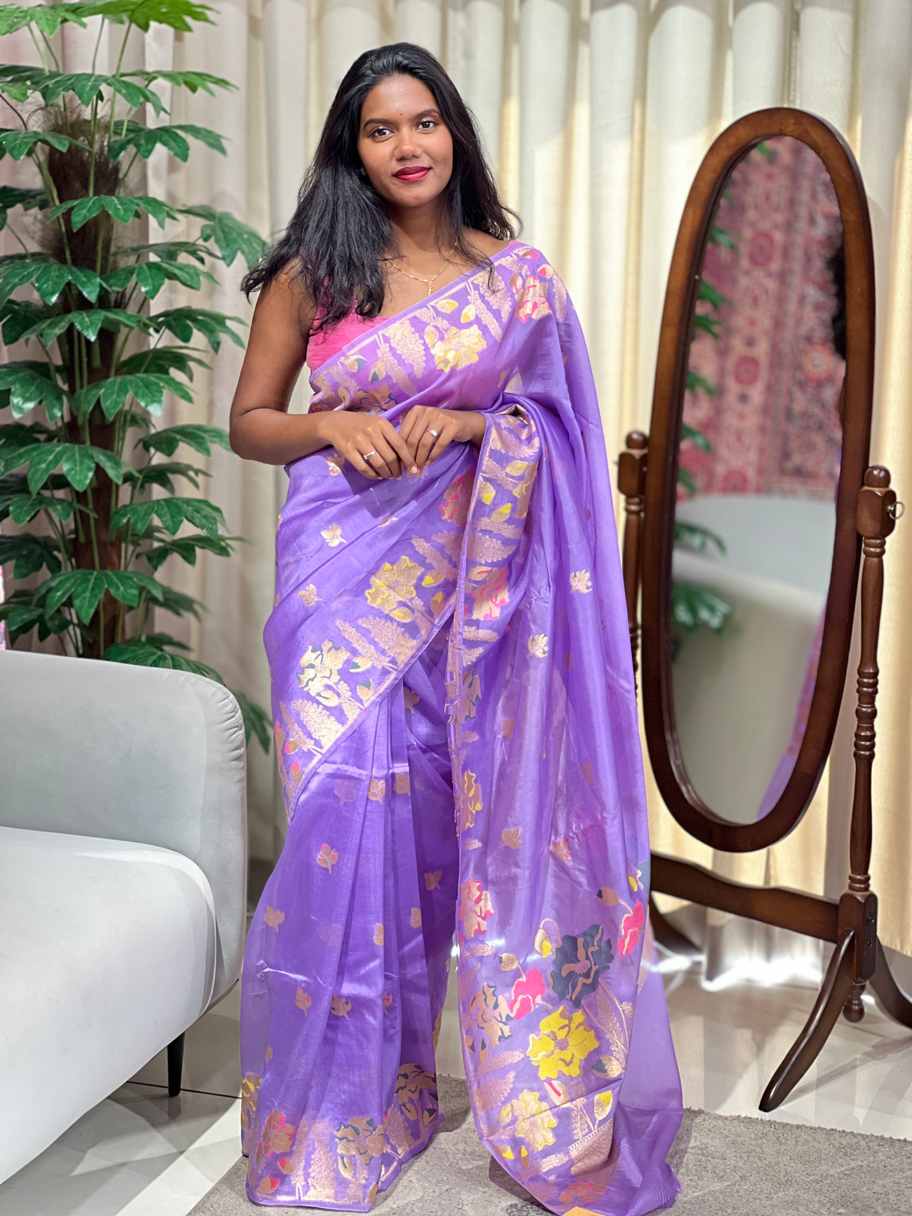 Banarasi Woven Semi Silk Saree | NN480
