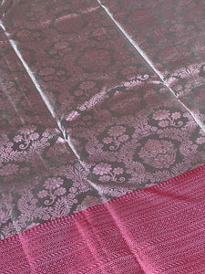 Traditional Floral Pattern Kanchipuram Saree | OM174