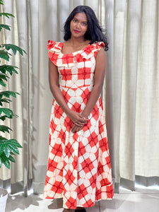 Printed Cotton Dress | YFT120