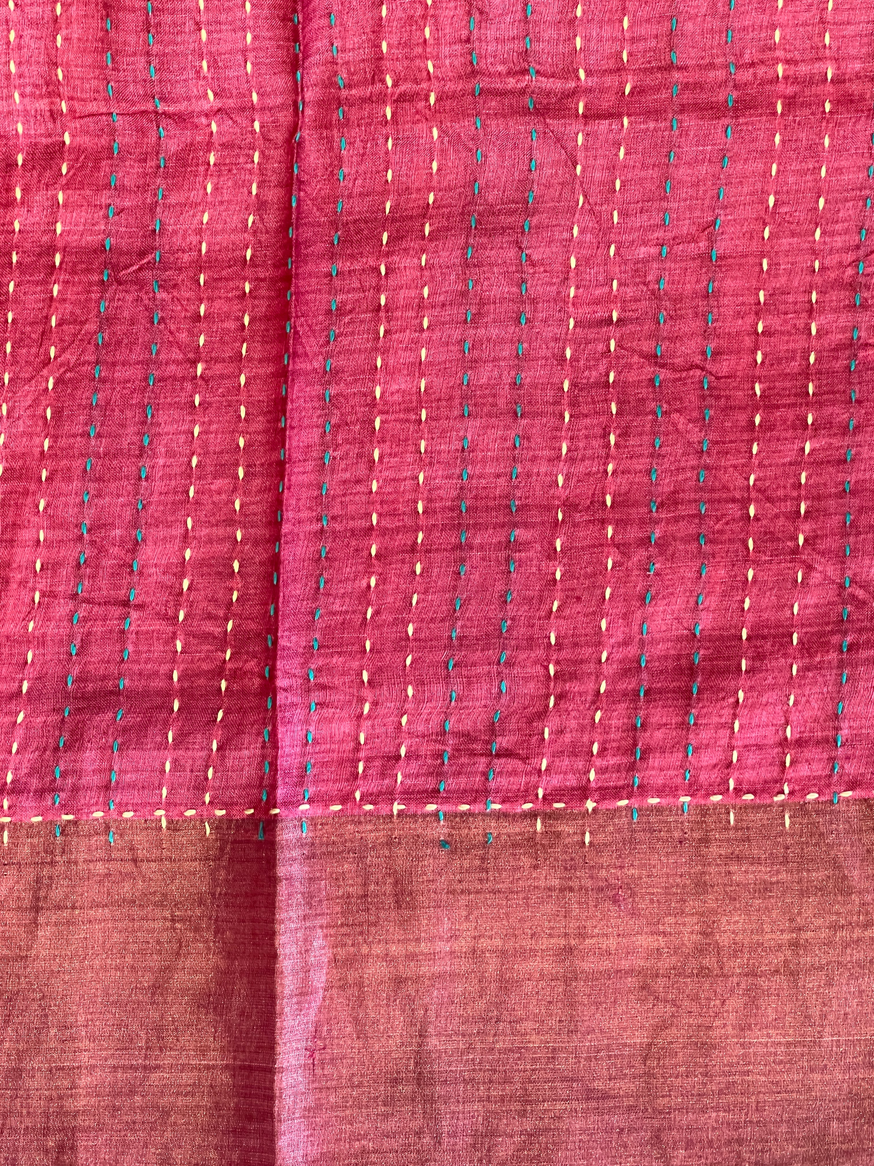 Floral Digital Printed Tussar Saree | RGD759