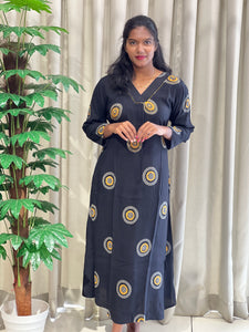 Digital Printed Cotton Kurta | IB113