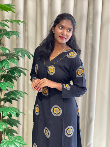 Digital Printed Cotton Kurta | IB113