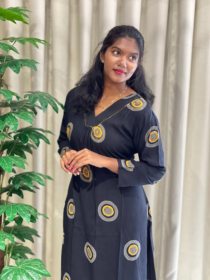 Digital Printed Cotton Kurta | IB113