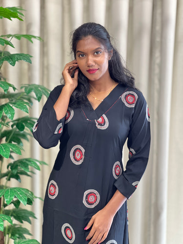 Digital Printed Cotton Kurta | IB112