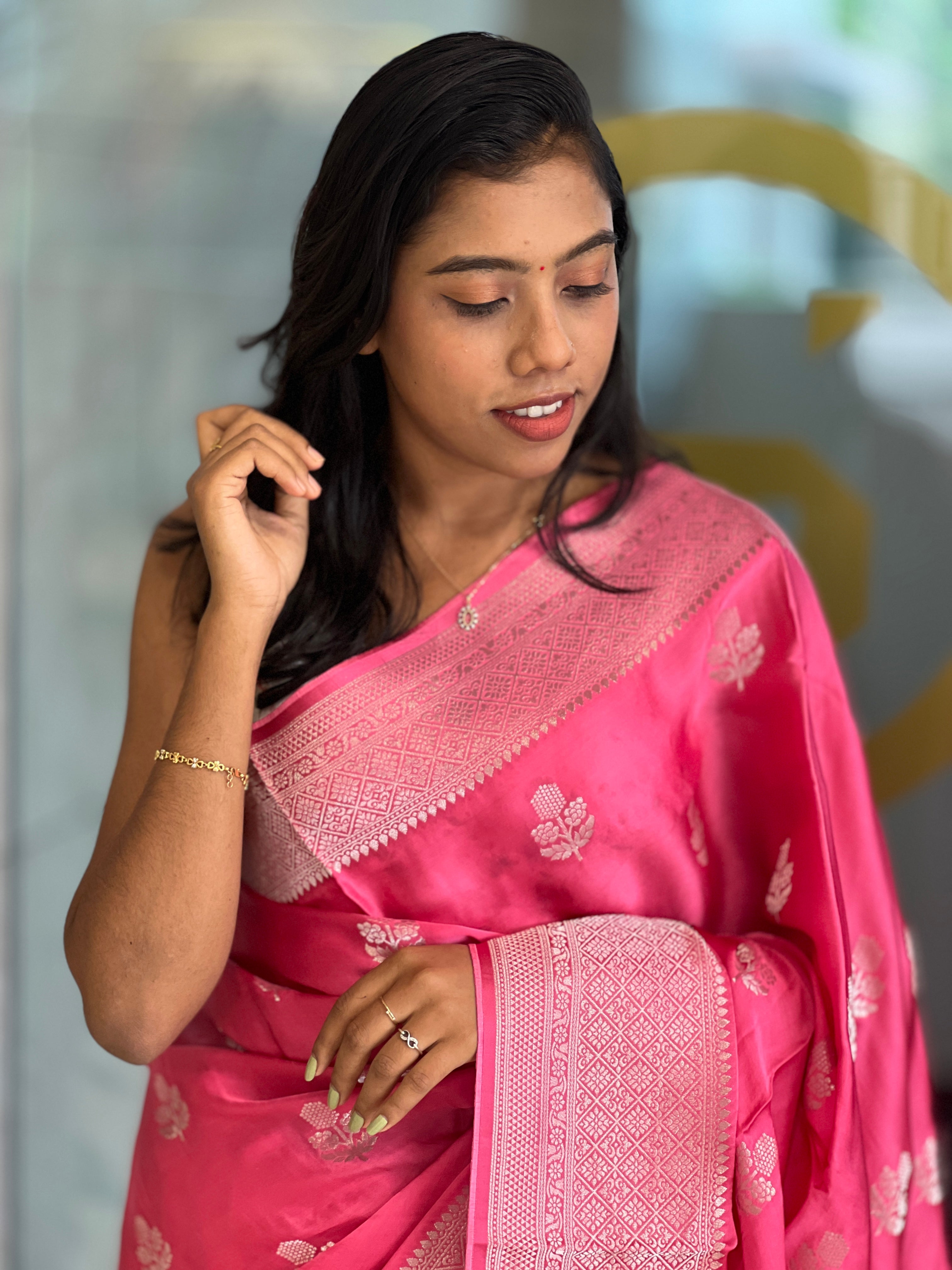 Banarasi Weaving Pattern Kathan Silk Saree | DVS168