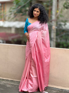 Kantha Weaving Style Bhagalpuri Linen Saree | NHH207