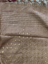 Basket Weaved Soft Tussar Saree | ACT1398