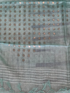 Basket Weaved Soft Tussar Saree | ACT1399