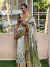 Block Printed Design Silk Chanderi Saree | RGD201