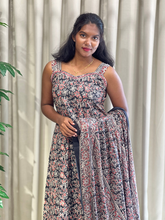 Floral Printed Cotton Kurta Set | IB101