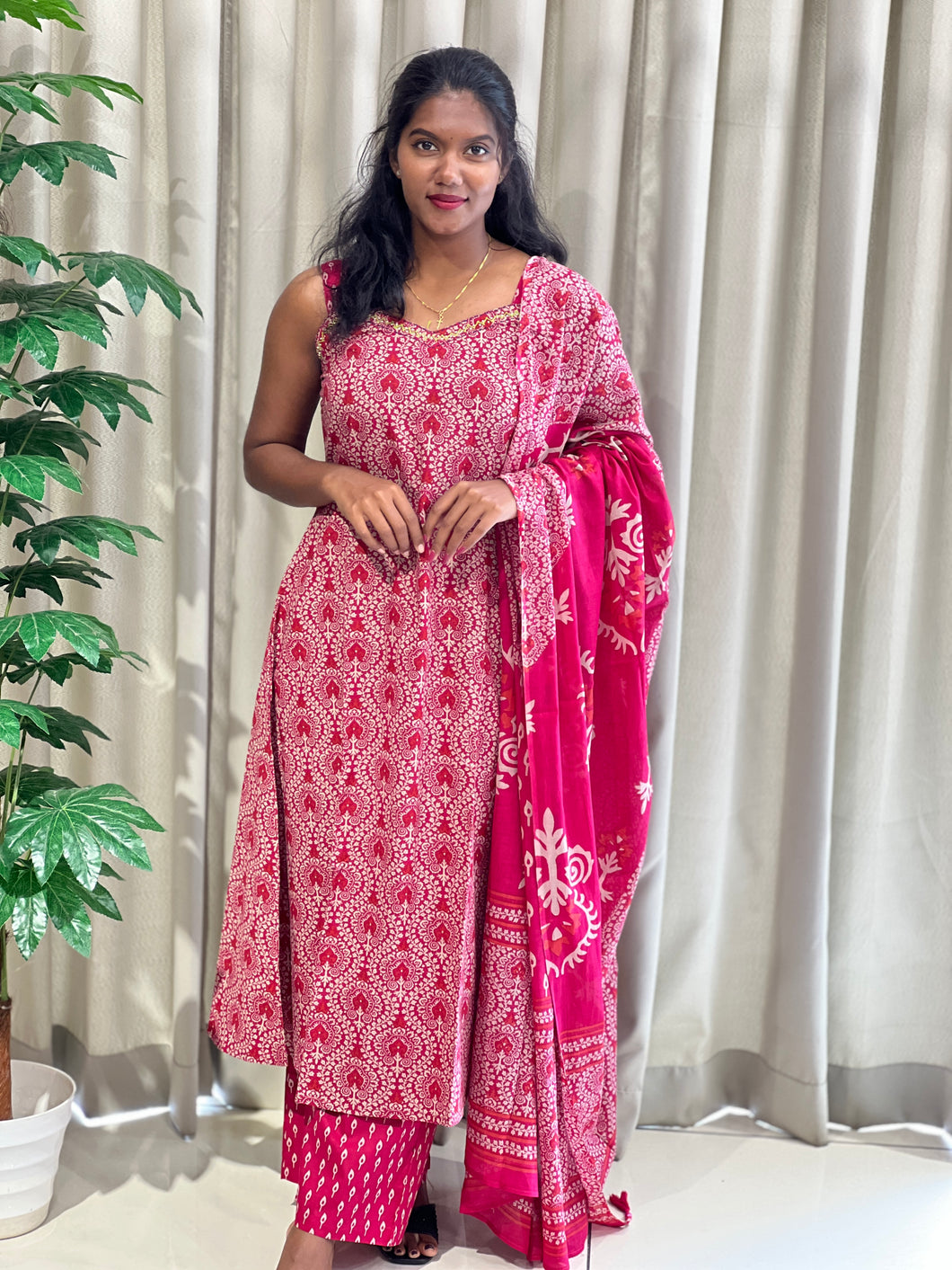 Printed Cotton Kurta Set | IB102