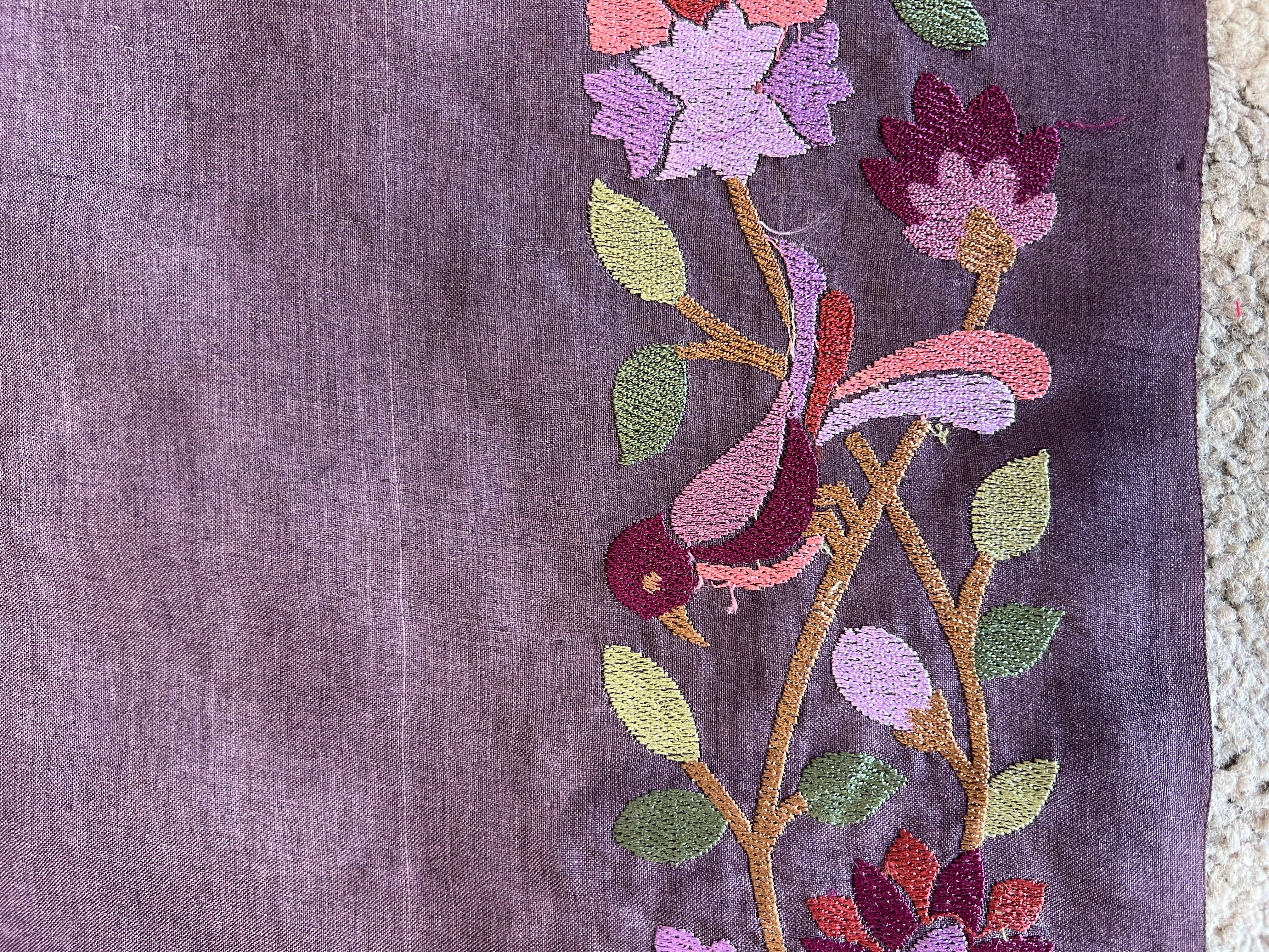 Zari Woven With Floral Embroidery Border Detailed Desi Tussar Saree | RGD607