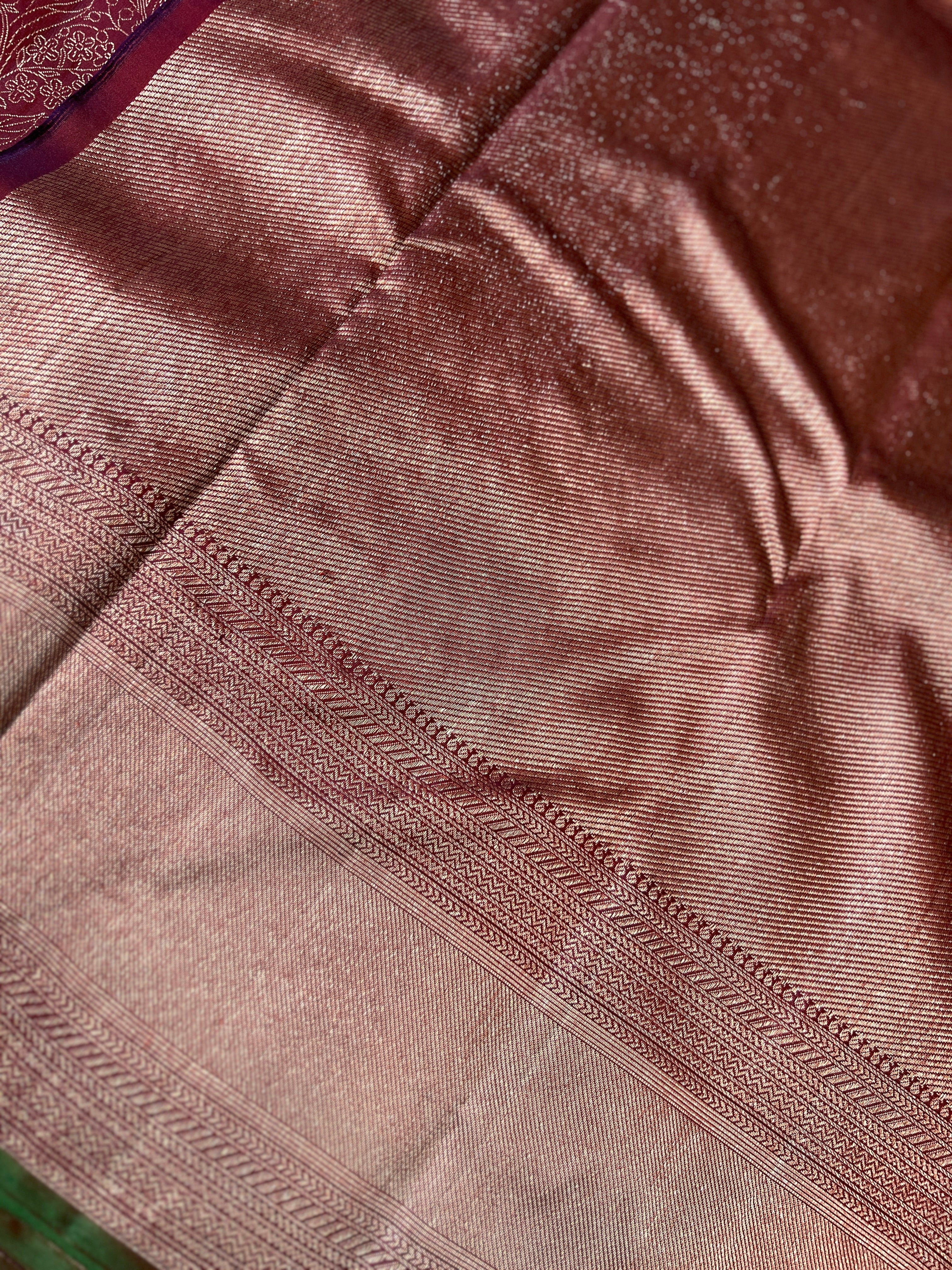 Pencil Zari Woven Kanchipuram Saree | OM157
