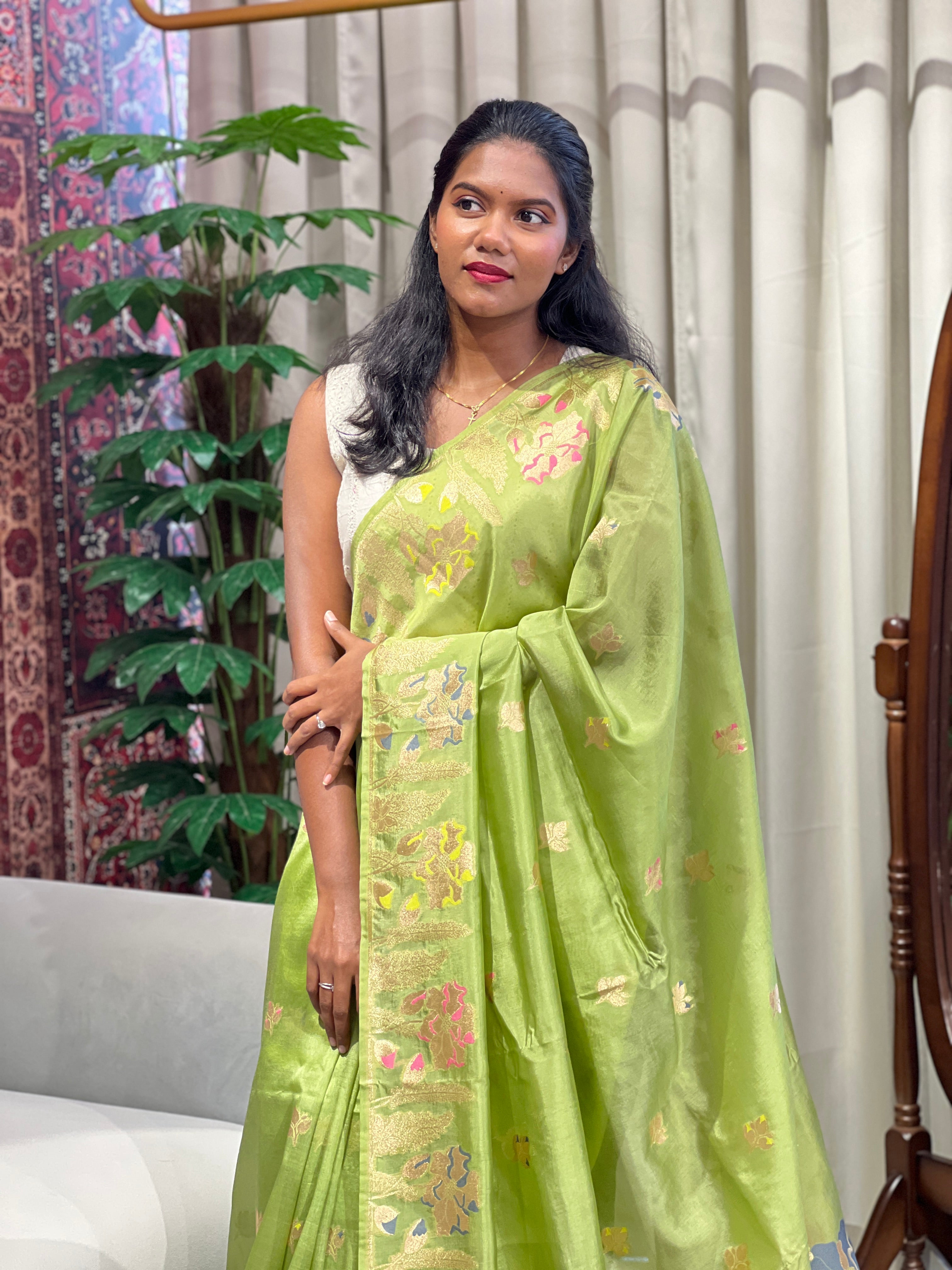 Banarasi Woven Semi Silk Saree | NN479