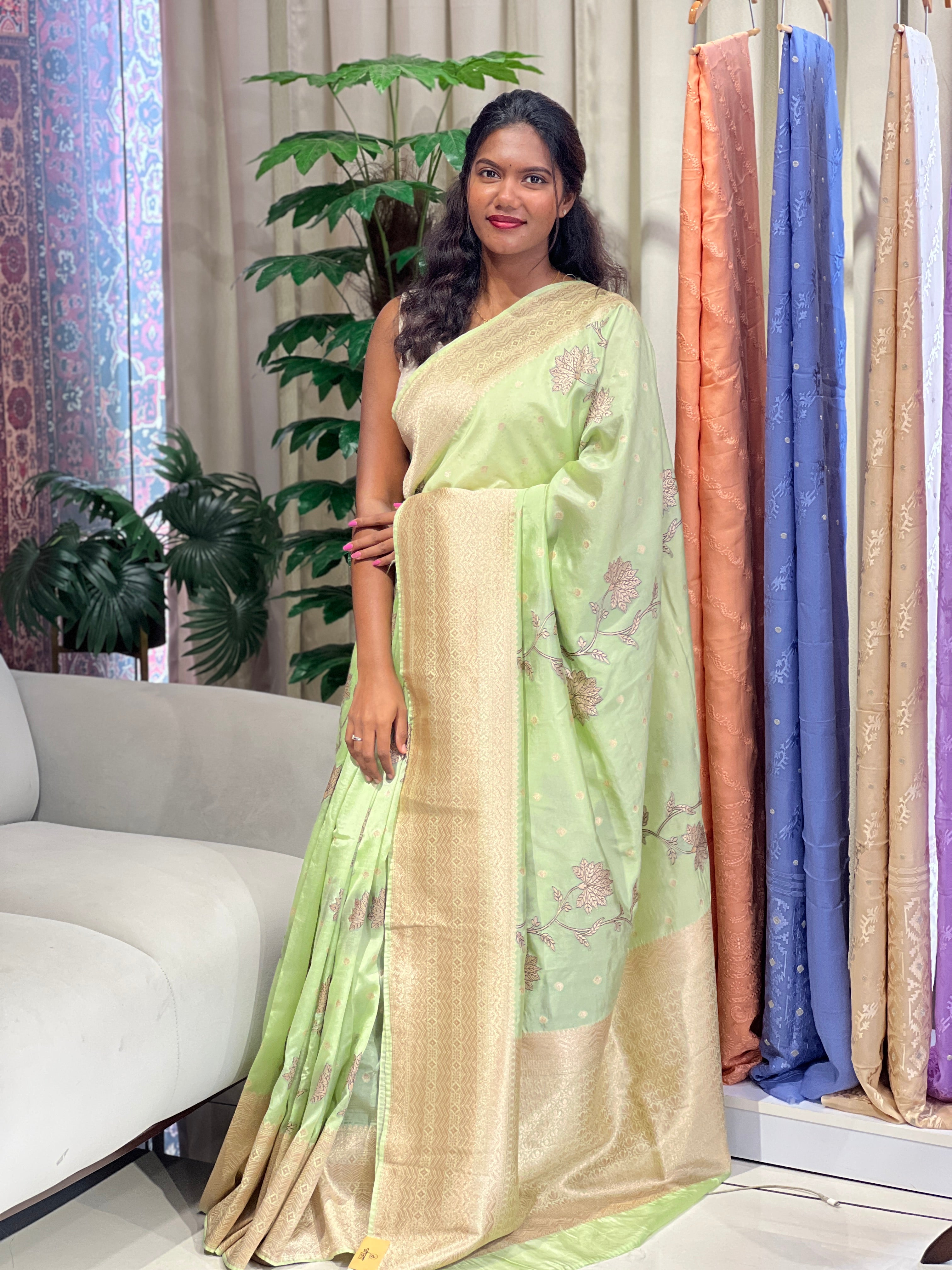 Banarasi Weaved Semi Tussar Saree | NN506