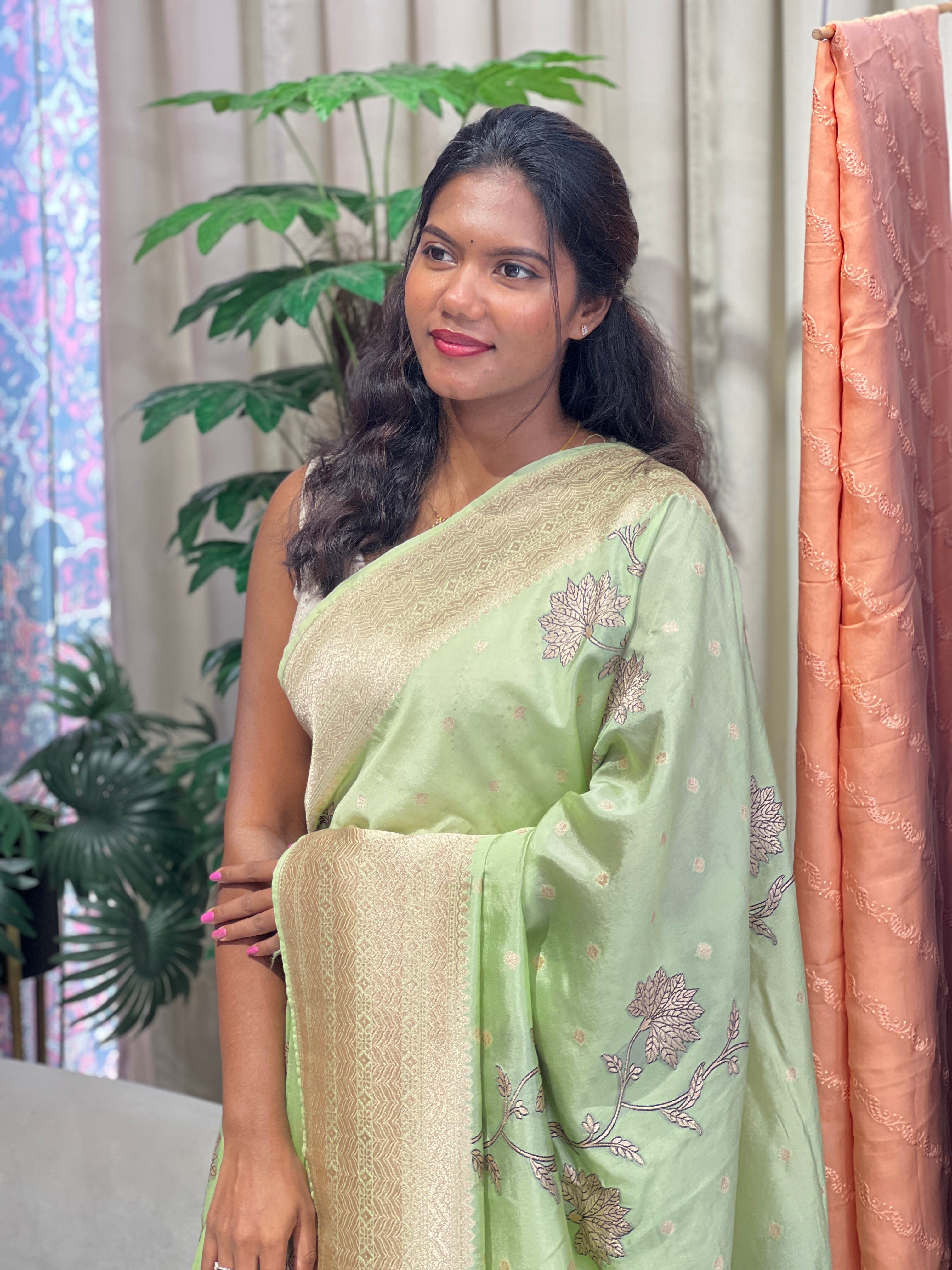 Banarasi Weaved Semi Tussar Saree | NN506