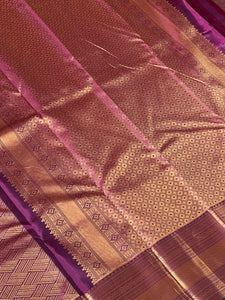 Geometric Patterned Kanchipuram Saree | OM139