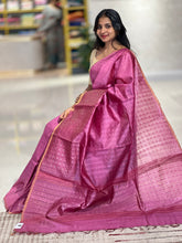 Basket Weaved With Sequence Detailed Soft Tussar Saree | ACT1390