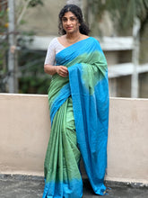 Kantha Weaving Style Bhagalpuri Linen Saree |NHH204