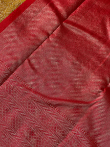 Floral Jaal Patterned Kanchipuram Saree | OM168