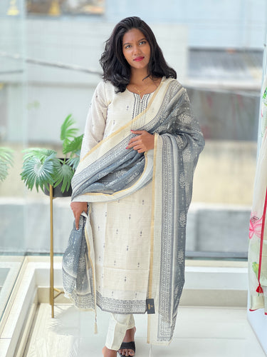 Digital Printed Tissue Kurta Set | IB124