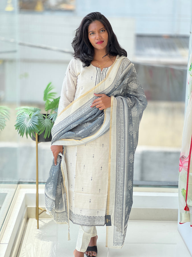 Digital Printed Tissue Kurta Set | IB124