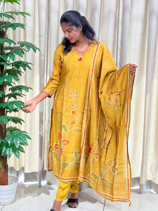 Digital Printed Muslin Kurta Set | IB121