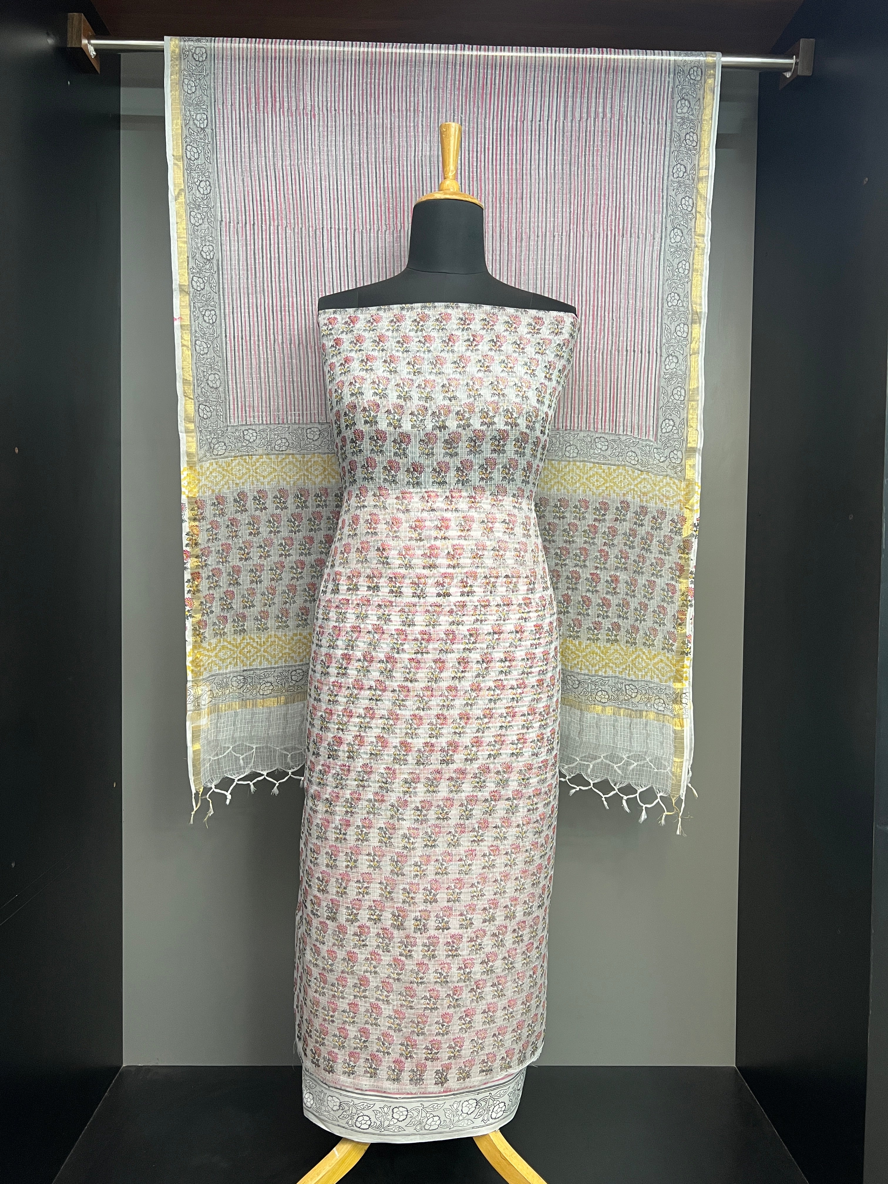 Floral Printed Kota Salwar Set | VFC575