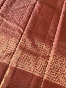 Geometric Patterned Handloom Kanchipuram Saree | OM146