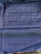 Basket Weaved With Zari Check Patterned Soft Tussar Saree | ACT1389