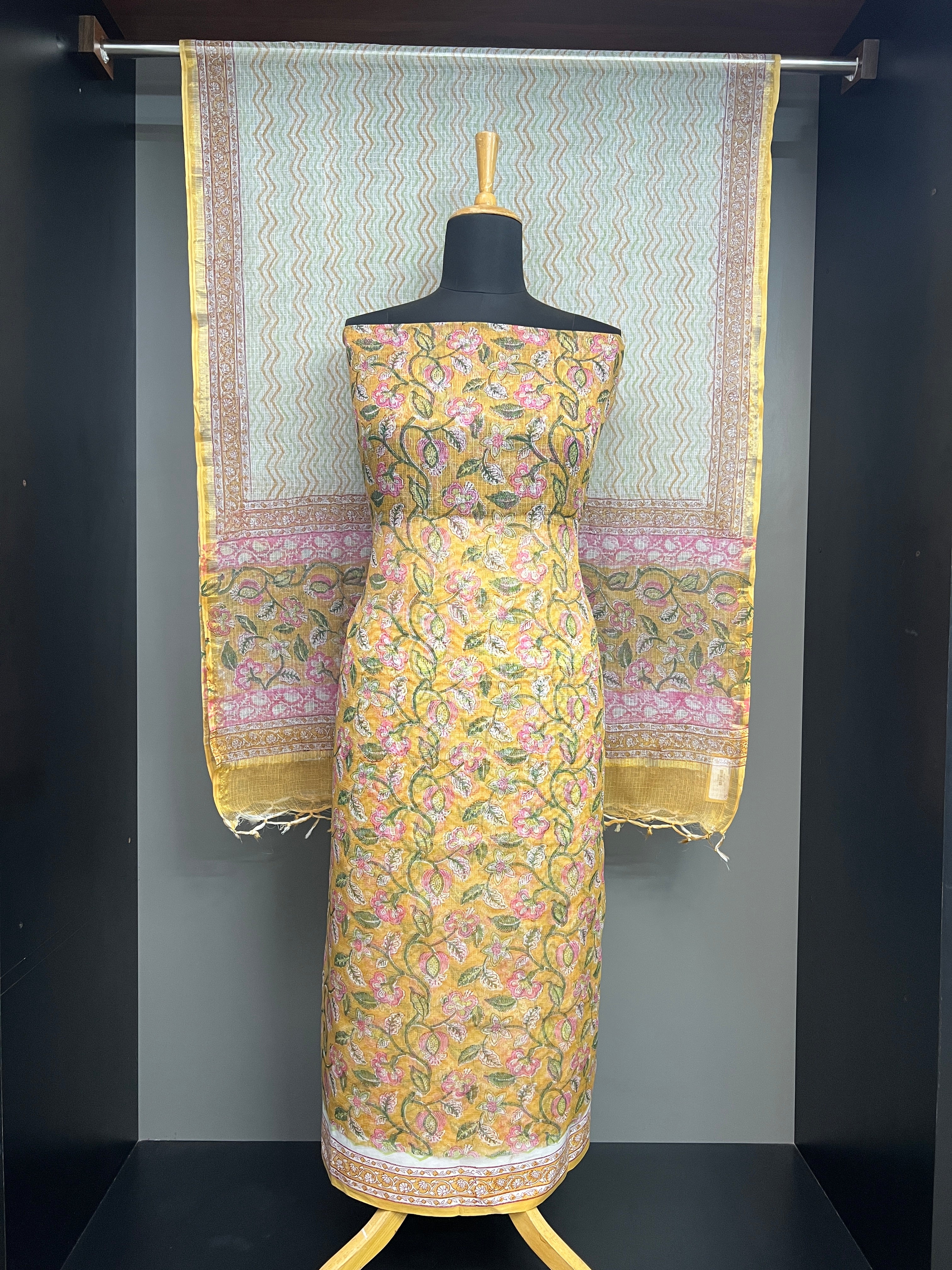 Floral Printed Kota Salwar Set | VFC566