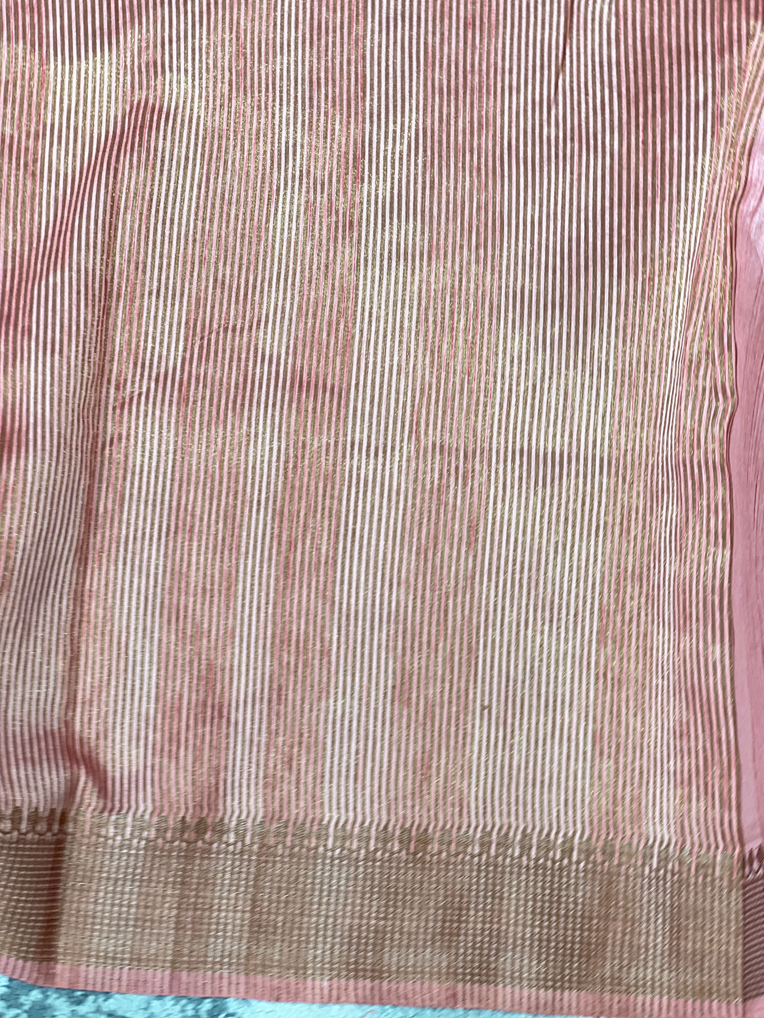Floral Embroidery With Zari Border Detailed Semi Tussar Saree | SUN349
