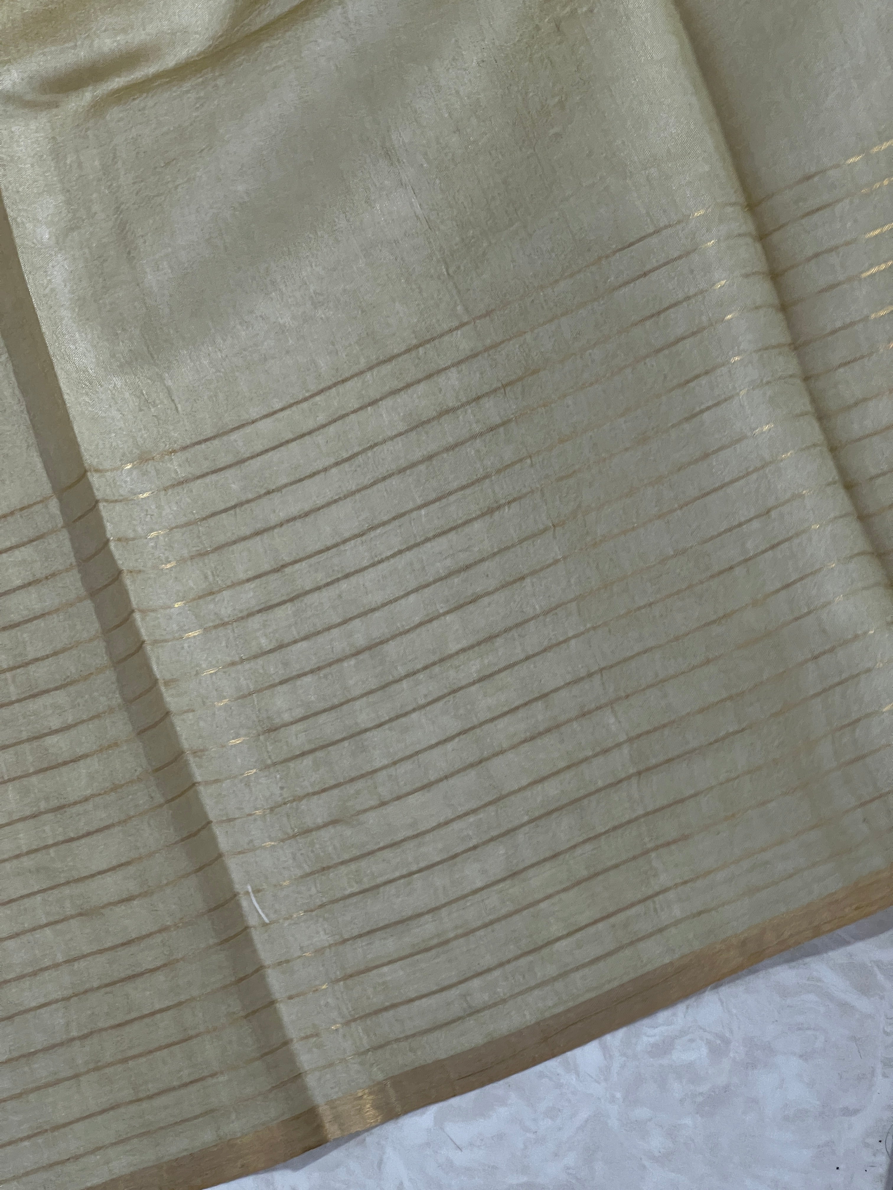 Basket Weaved With Sequence Detailed Soft Tussar Saree | ACT1387